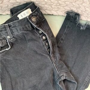 We The Free High Rise Charcoal Jeans